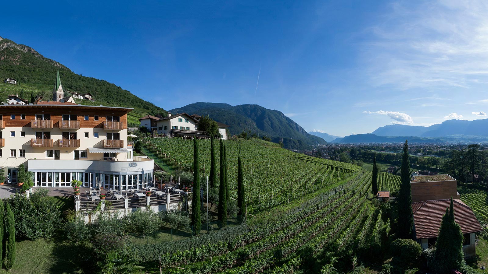 Vista del panorama nei dintorni dell'Hotel 3 stelle a Bolzano